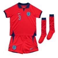 England Luke Shaw #3 Replica Away Minikit World Cup 2022 Short Sleeve (+ pants)